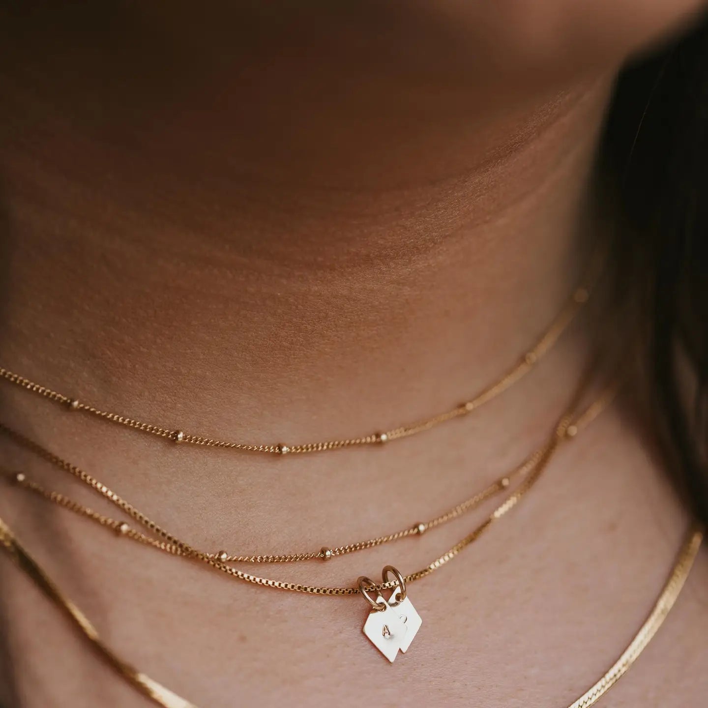 Satellite 14k Gold Fill Chain 16" Layering Necklace