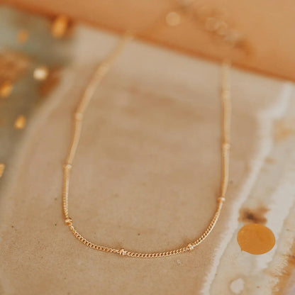 Satellite 14k Gold Fill Chain 16" Layering Necklace
