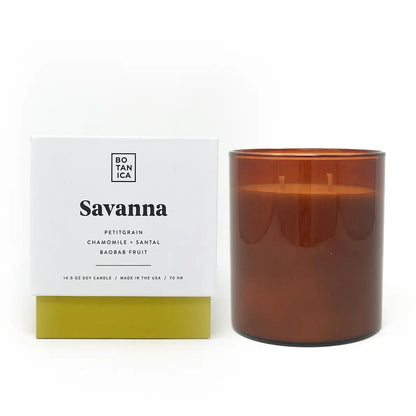 Savanna Petitgrain, Chamomile, Santal, & Baobab Fruit Candle
