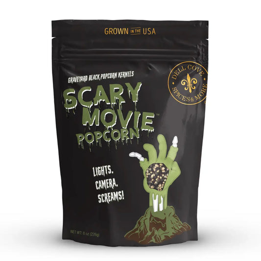 Halloween Scary Movie Graveyard Black Popcorn Kernels