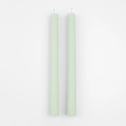 Ribbed Table 10" Taper Candles (Set of 2)