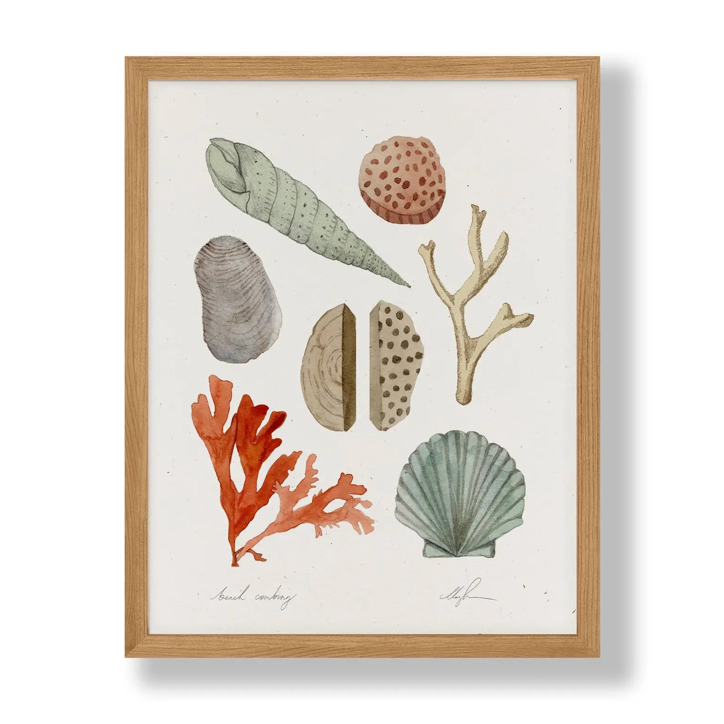 Beach Combing 8.5" x 11" Print