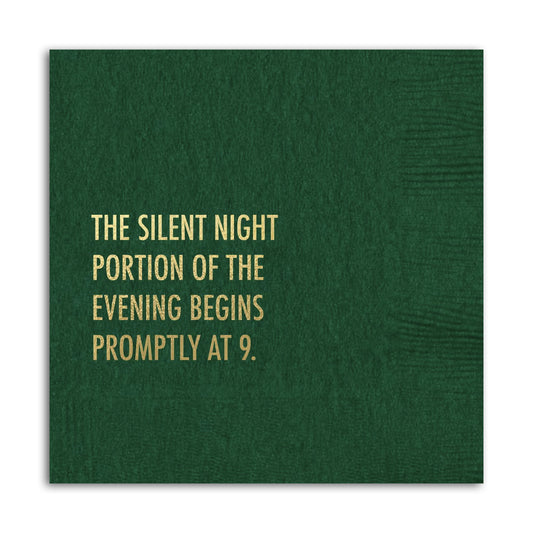 Silent Night 9pm Holiday Party Napkins (Pack of 20)