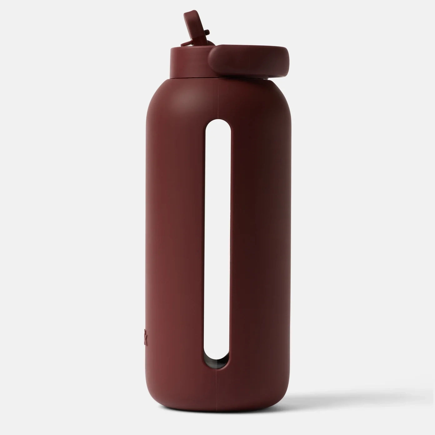 Big Glass & Silicone Reusable 36 Oz Flip Cap Water Bottle