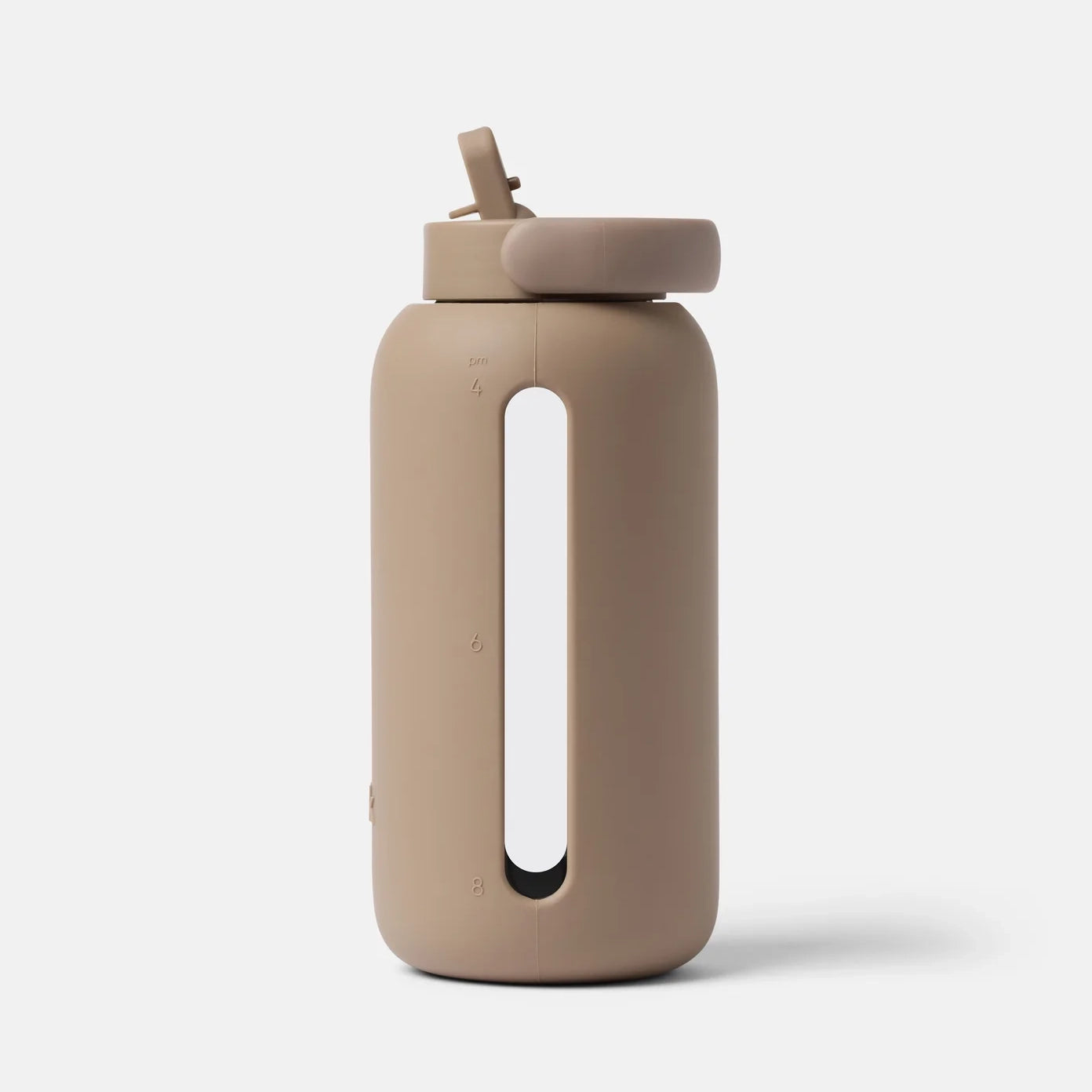 Glass & Silicone Reusable 27 Oz Flip Cap Water Bottle