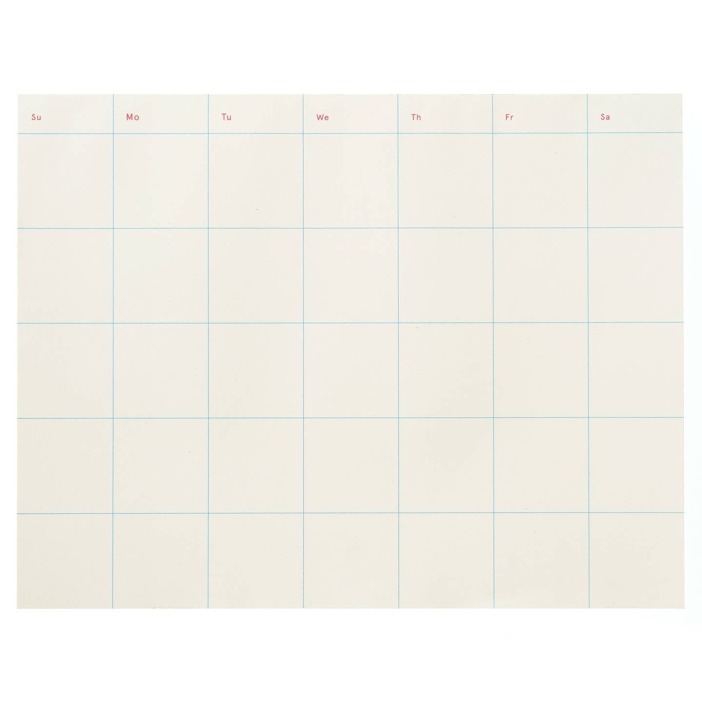 Simple Monthly Planner 11” x 8.5" Notepad