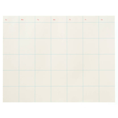 Simple Monthly Planner 11” x 8.5" Notepad
