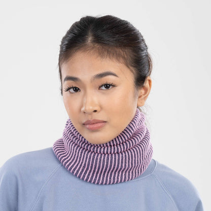 Simple Grid Knit Snood Neck Warmer