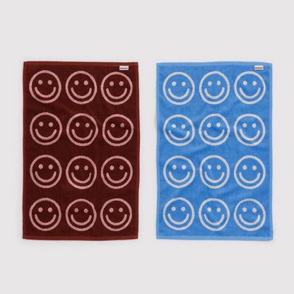 Reversible Terrycloth Hand Towels (Set of 2)