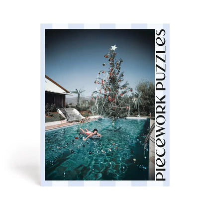 Slim Aaron's Christmas Swim 1000 Piece Jigsaw Puzzle