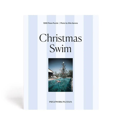 Slim Aaron's Christmas Swim 1000 Piece Jigsaw Puzzle