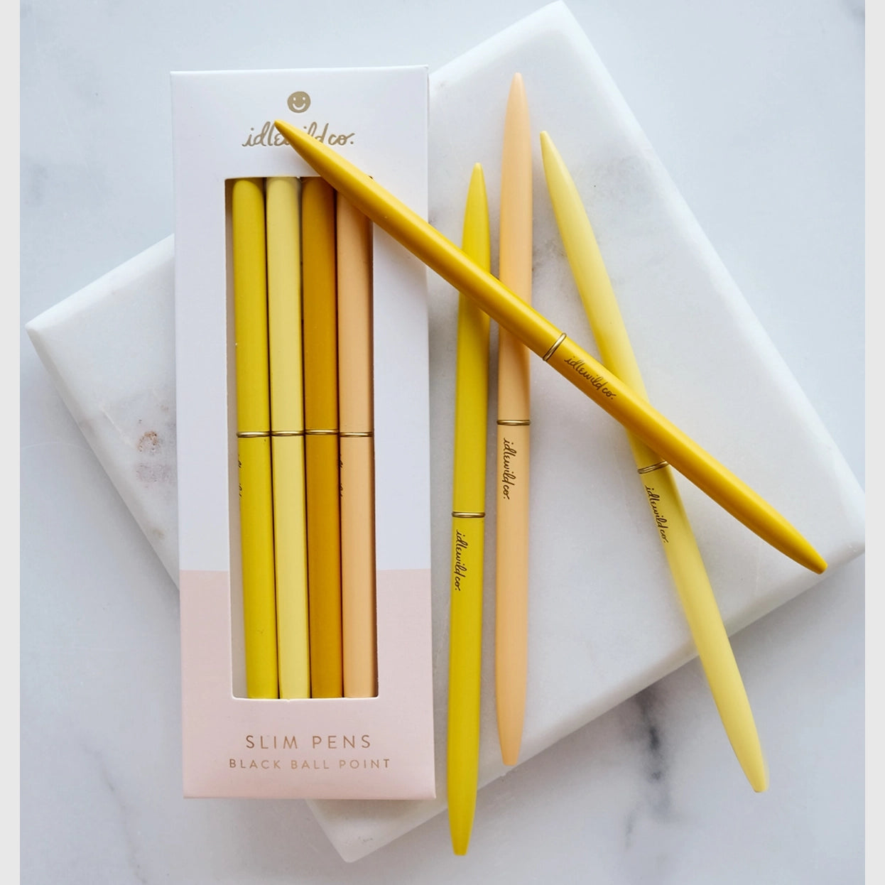 Slim Spectrum Ball Point Pens (Set of 4)