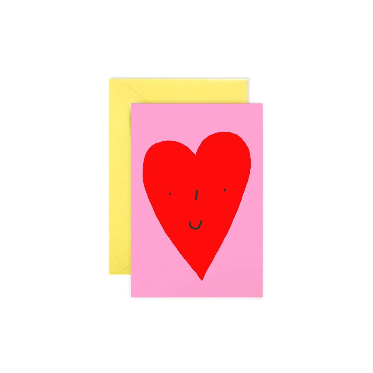 Smiley Heart Mini Enclosure Note Card