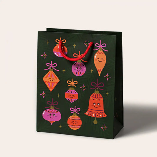 Happy Ornaments Holiday Gift Bag