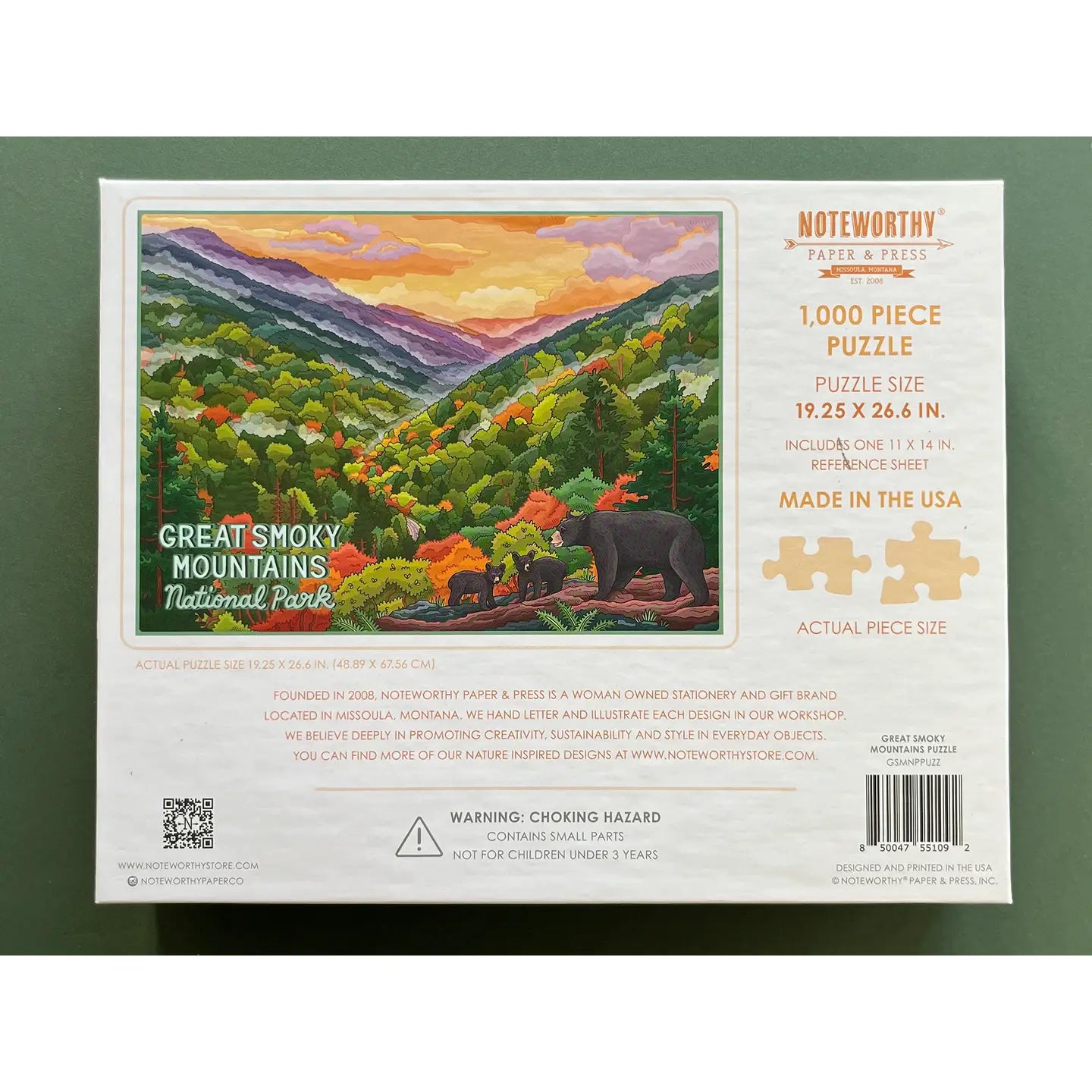 Great Smoky Mountains National Park 1,000 Piece Puzzle