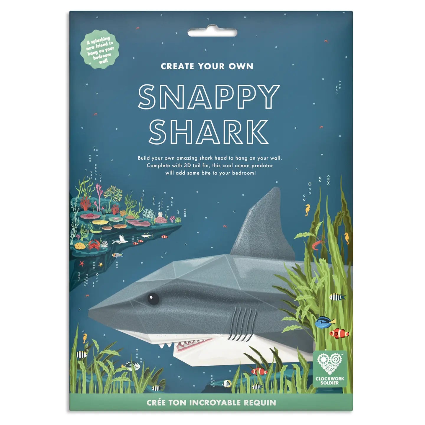 Snappy Shark Head & Tail Kids DIY Paper Craft Kit