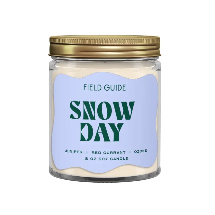 Winter Field Guide Soy Wax Glass Candle