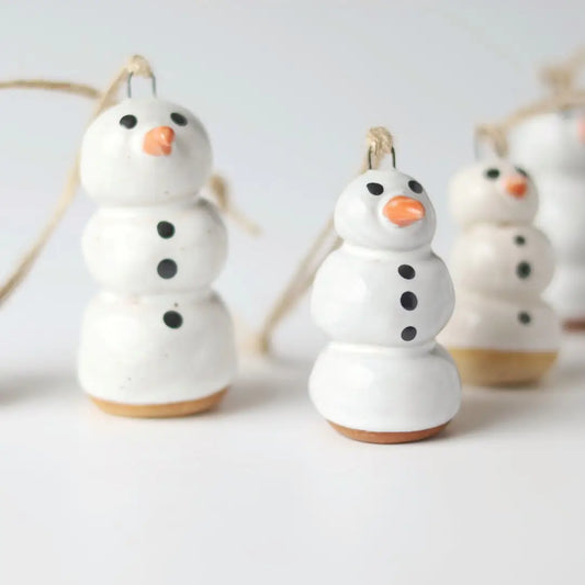 Snowman Handmade Ceramic Ornament