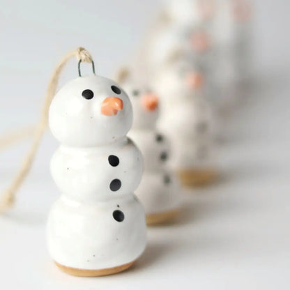 Snowman Handmade Ceramic Ornament