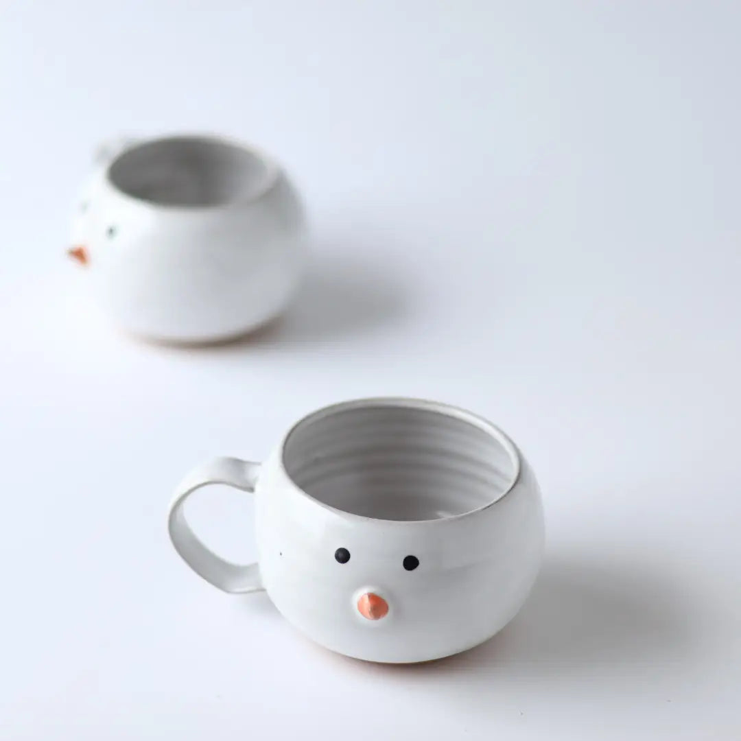 Snowman Handmade Ceramic Coffee Mug