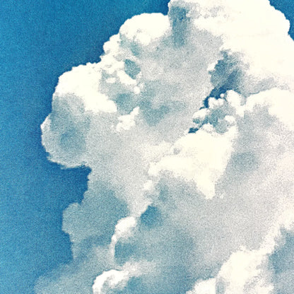 Southwest Clouds Cumulus Congestus 11" x 14" Risograph Print