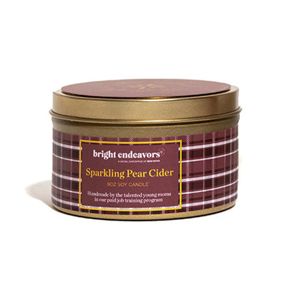 Holiday Sparkling Pear Cider Soy Candle