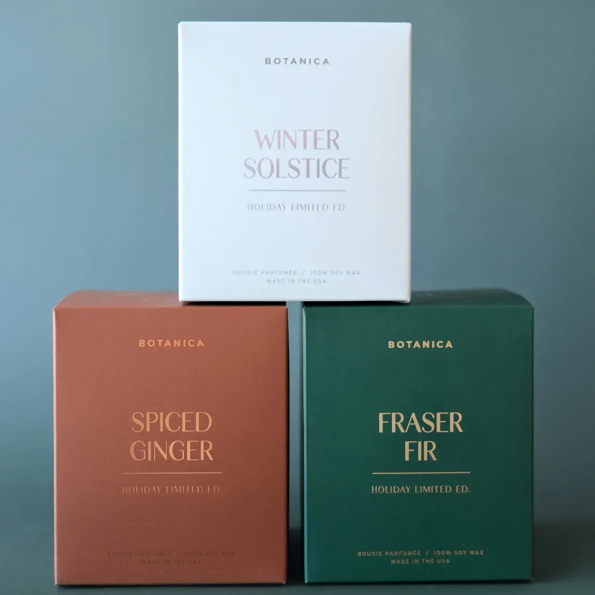 Botanica Holiday Spiced Ginger Glass 12 Oz Candle