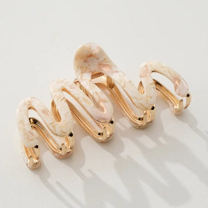 Squiggle Wiggle 4" Metal Hair Claw Clip