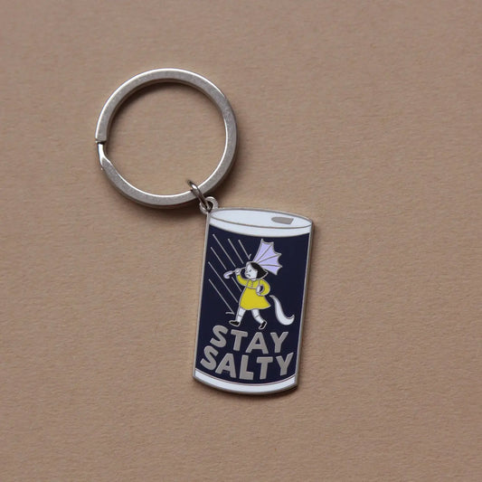 Stay Salty Enamel Keychain