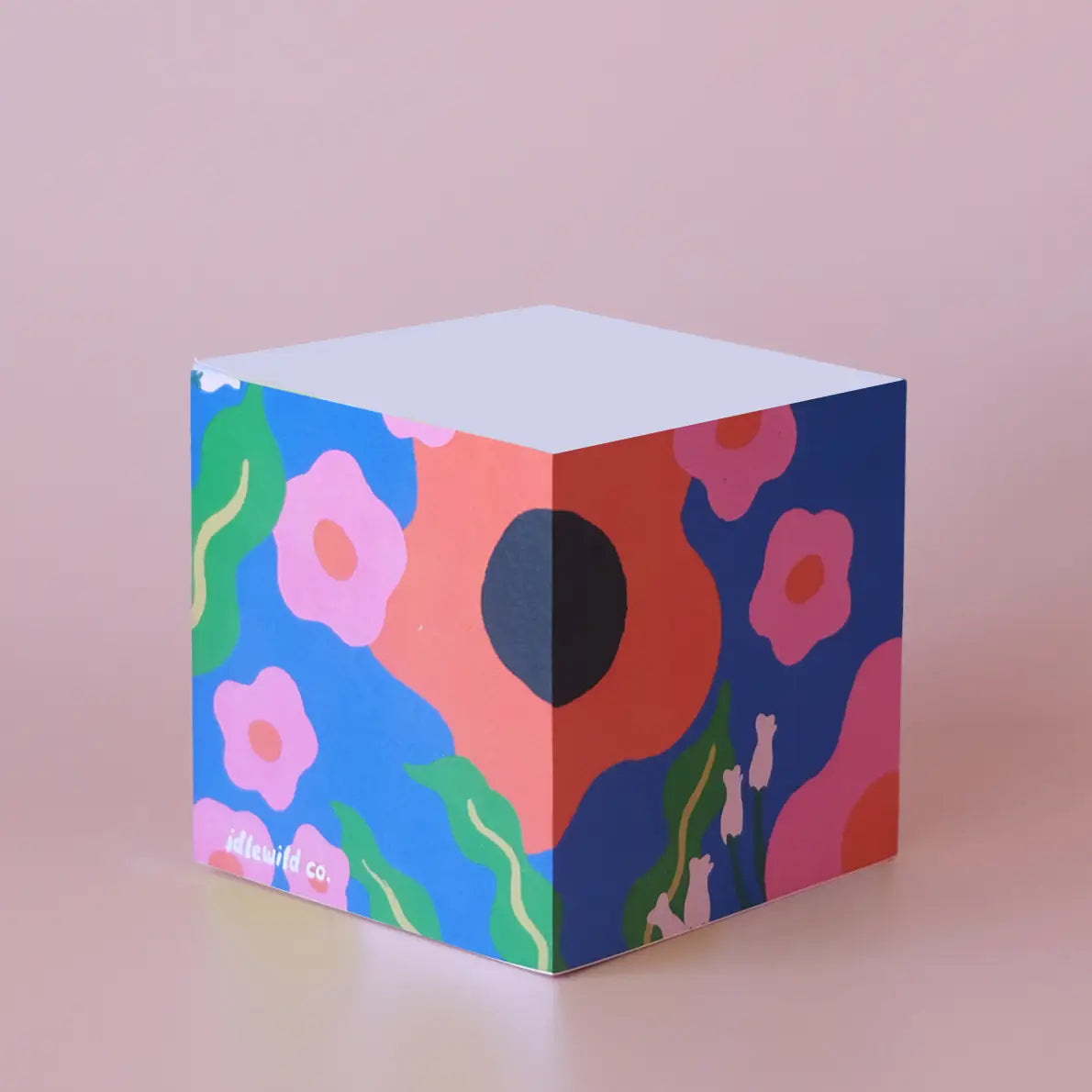 Wavy Daisy Sticky Note Cube Pad