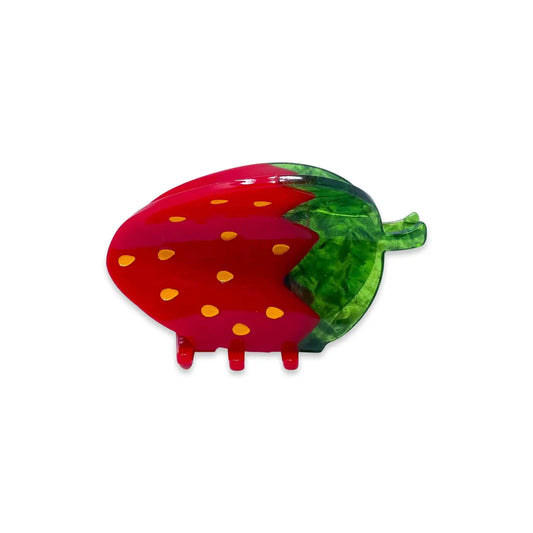 Midi Red Strawberry 3" Hair Clip