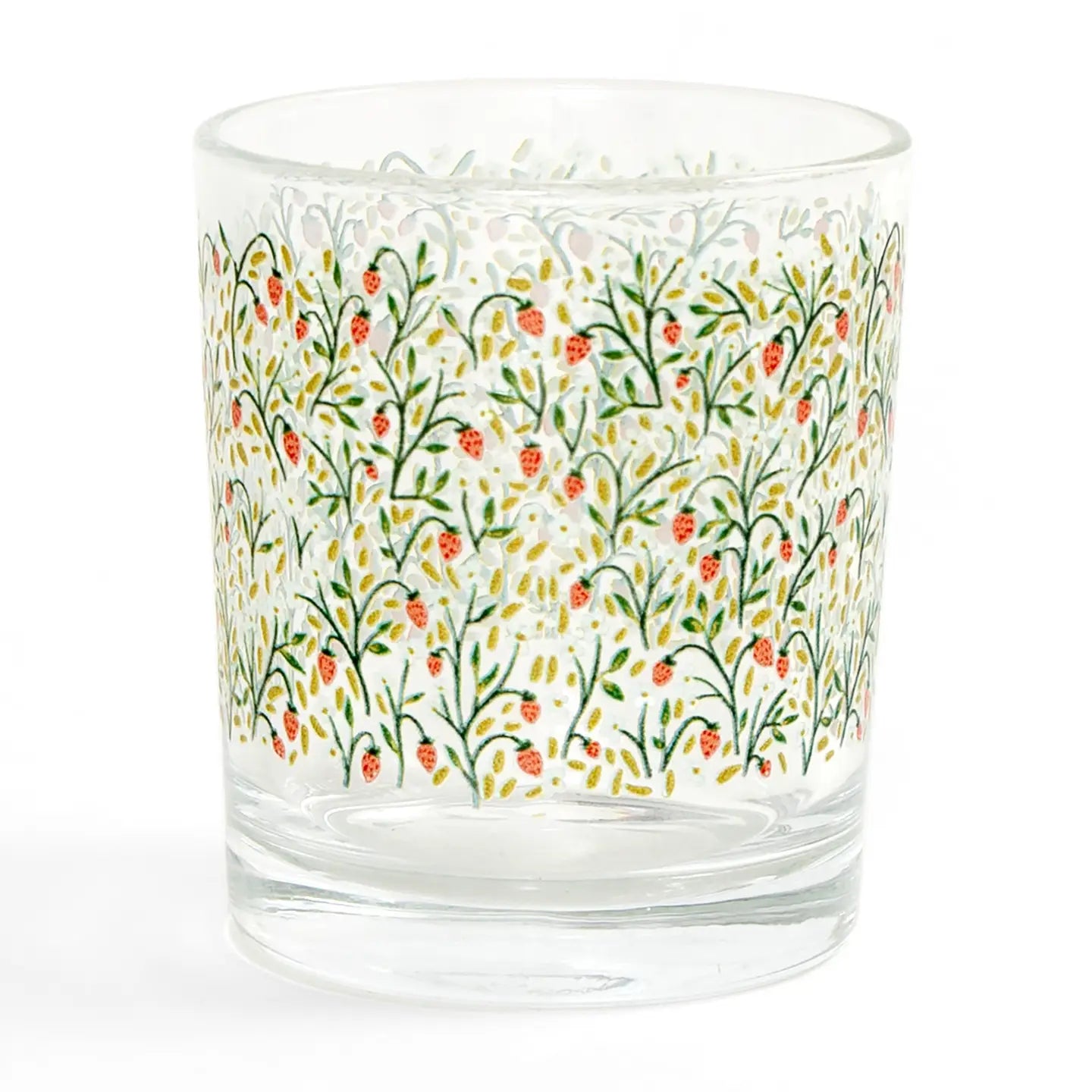 Strawberry Meadow Patterned 7 Oz Juice or Cocktail Glass