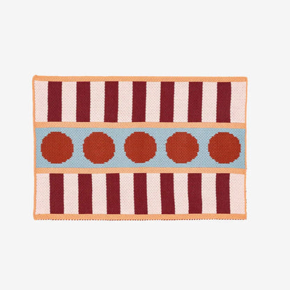 Stripe Knot Ruby 20" x 30" Mini Rug Doormat