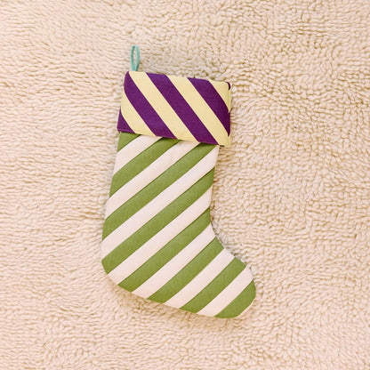 House Stripe Quilted Holiday Stocking