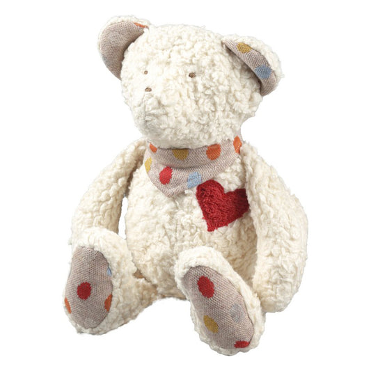 Organic Cotton Teddy Bear Polka Dot Baby Plush Toy