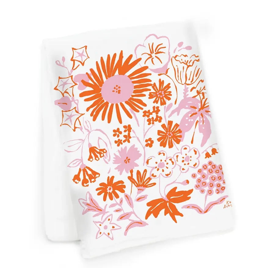 Summer Florals Kitchen Tea Towel