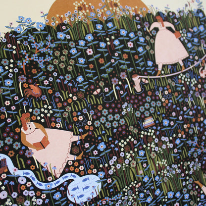 Summertime 16" x 20" Illustrated Art Print