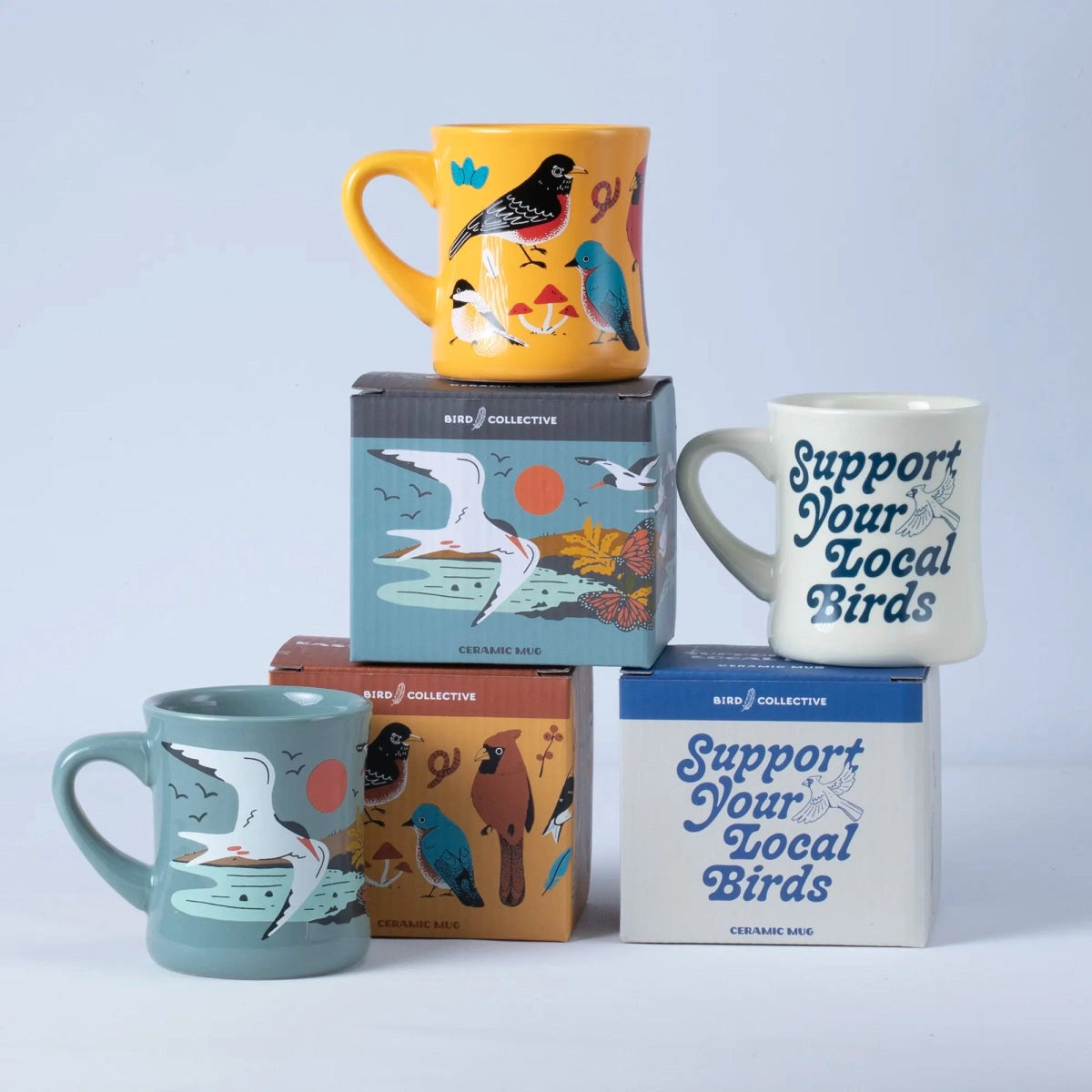 Support Your Local Birds Diner Mug