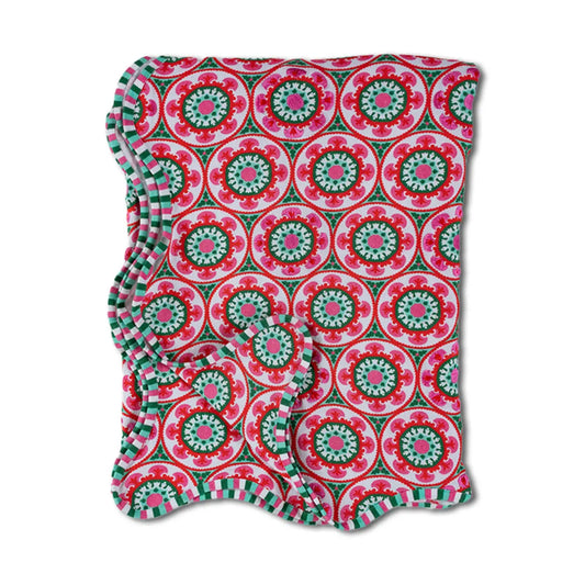 Suzani Patterned 72" x 108" Tablecloth