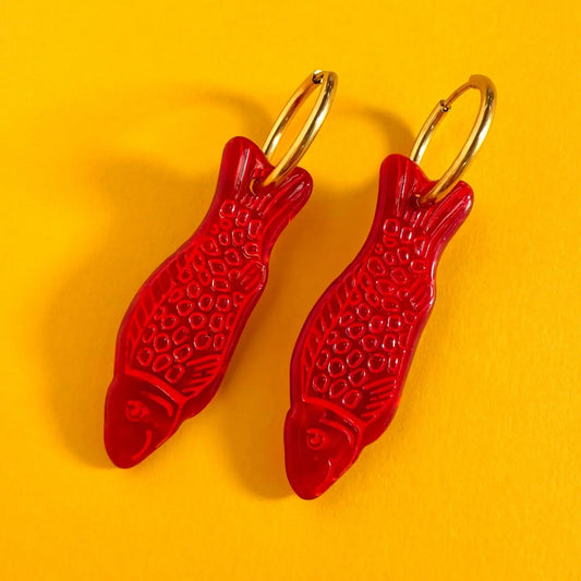 Sweetish Fish Acetate Earrings