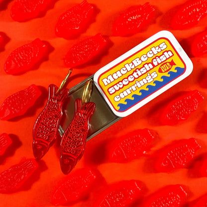 Sweetish Fish Acetate Earrings