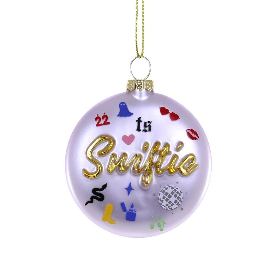 Swiftie Glass Holiday Ornament