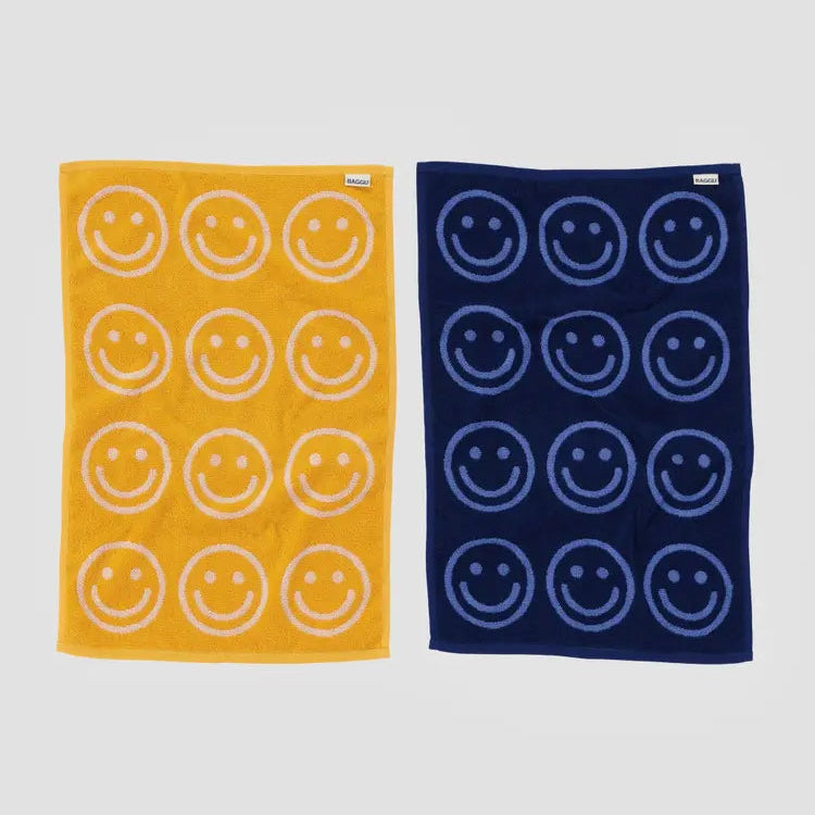 Reversible Terrycloth Hand Towels (Set of 2)