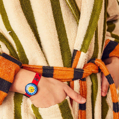 Terrycloth Stripe Bath Robe