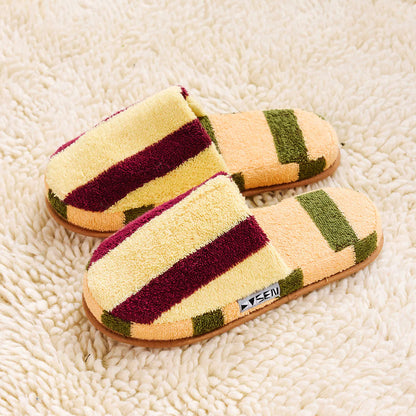 Terrycloth House Stripe Slippers