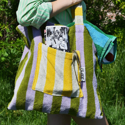 Terrycloth House Stripe Tote Bag