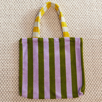 Terrycloth House Stripe Tote Bag