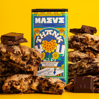 Thank You Dark Chocolate Truffle Bar