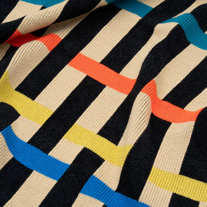 Ribbon Stripe 50" x 60" Knit Throw Blanket