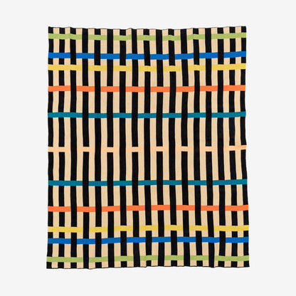 Ribbon Stripe 50" x 60" Knit Throw Blanket